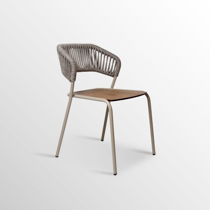 Silla Aries de acero para exterior