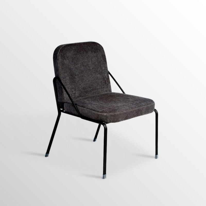 Silla Mumbai de acero para exterior
