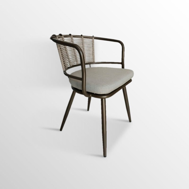 Sillon tejido de aluminio para exterior