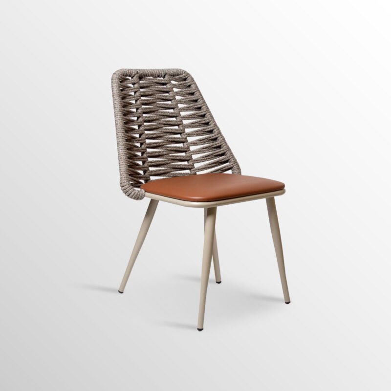 Silla Charlotte de acero para exterior