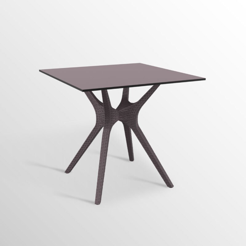 Mesa Central Ibiza Imit. Ratán 80x80