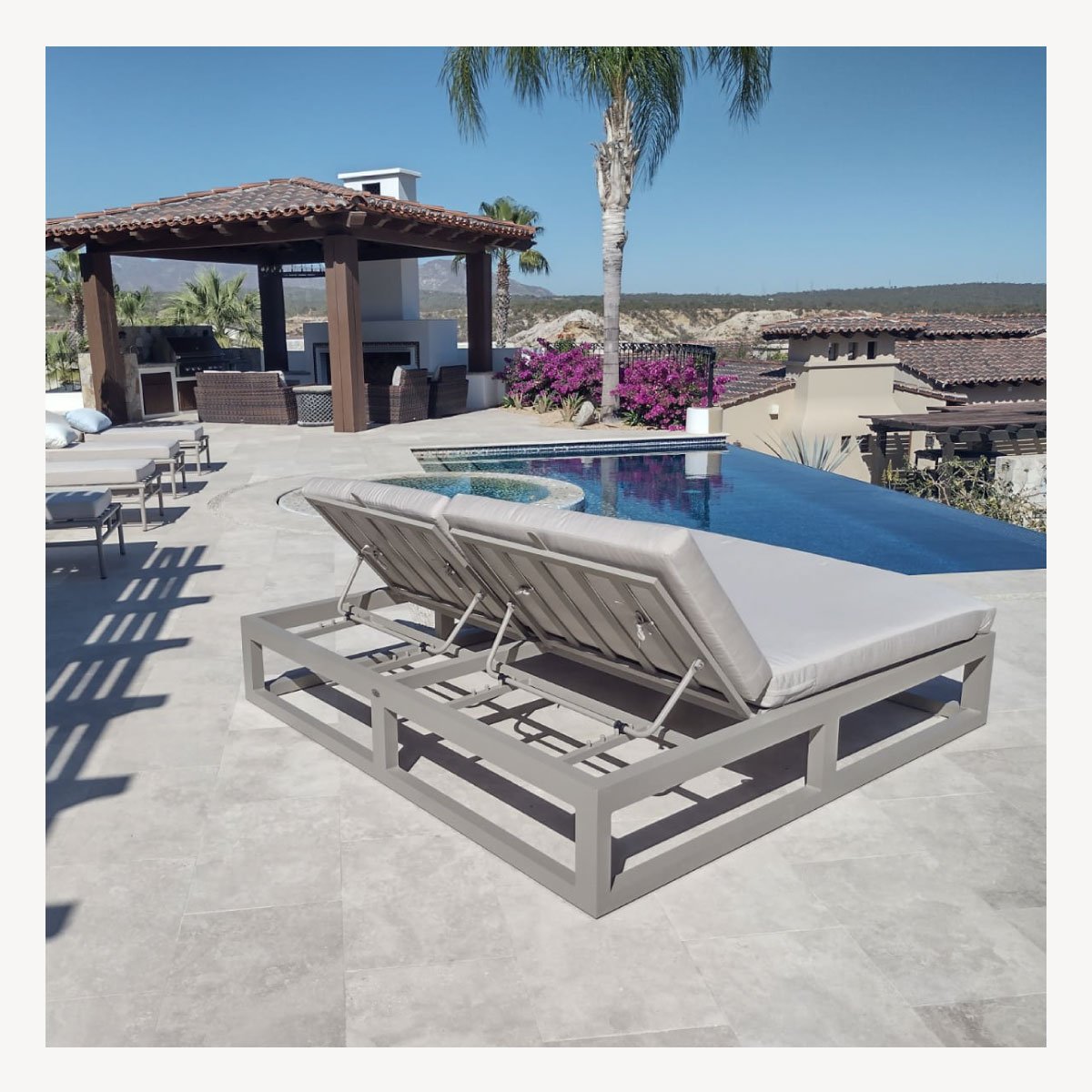 CAMA TULUM ALUMINIO - COJIN - Imagen 5