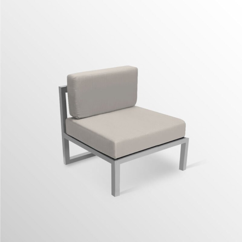 SOFA CUBE STD MODULAR MEDIO INDIVIDUAL ALUMINIO - COJIN