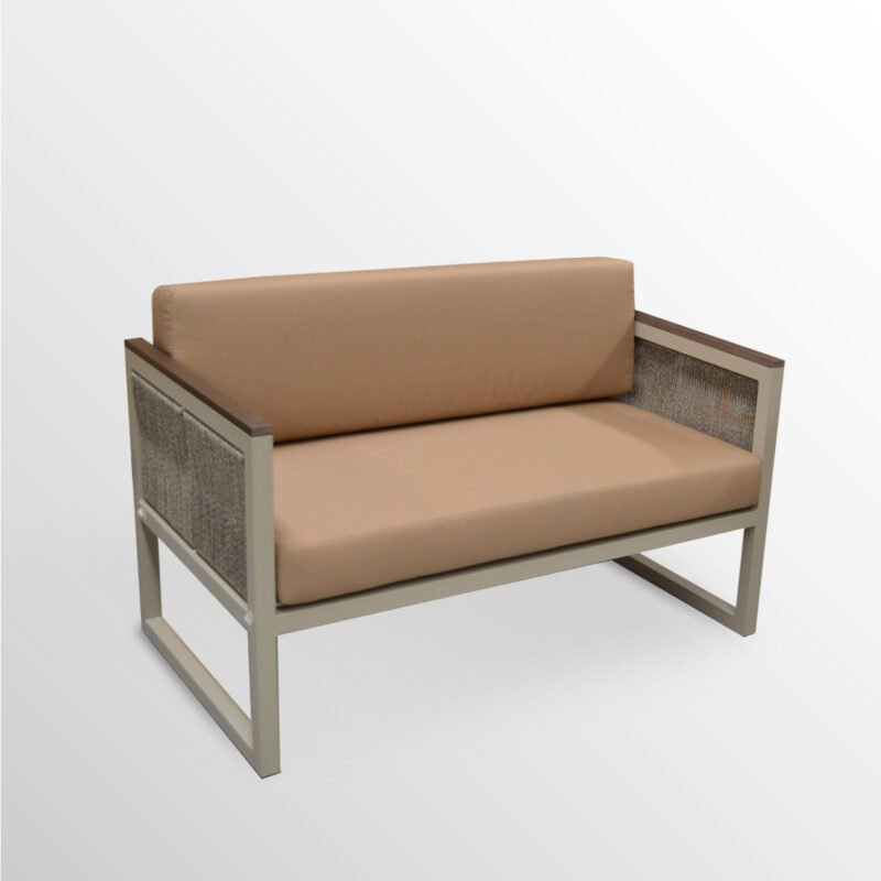 SOFA CUBE LOVE SEAT ALUMINIO - COJIN